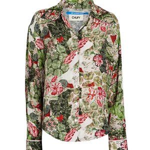 CHUFY Joyce Printed Button-Down Shirt XS